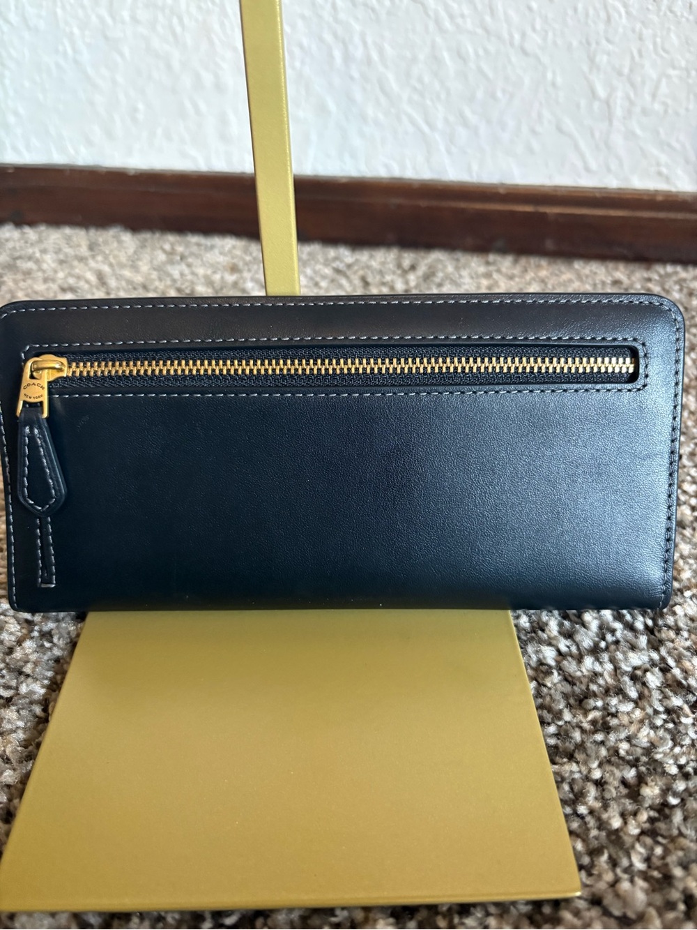 Coach Black Leather Slim Essential Wallet- Long - Picture 2 of 8